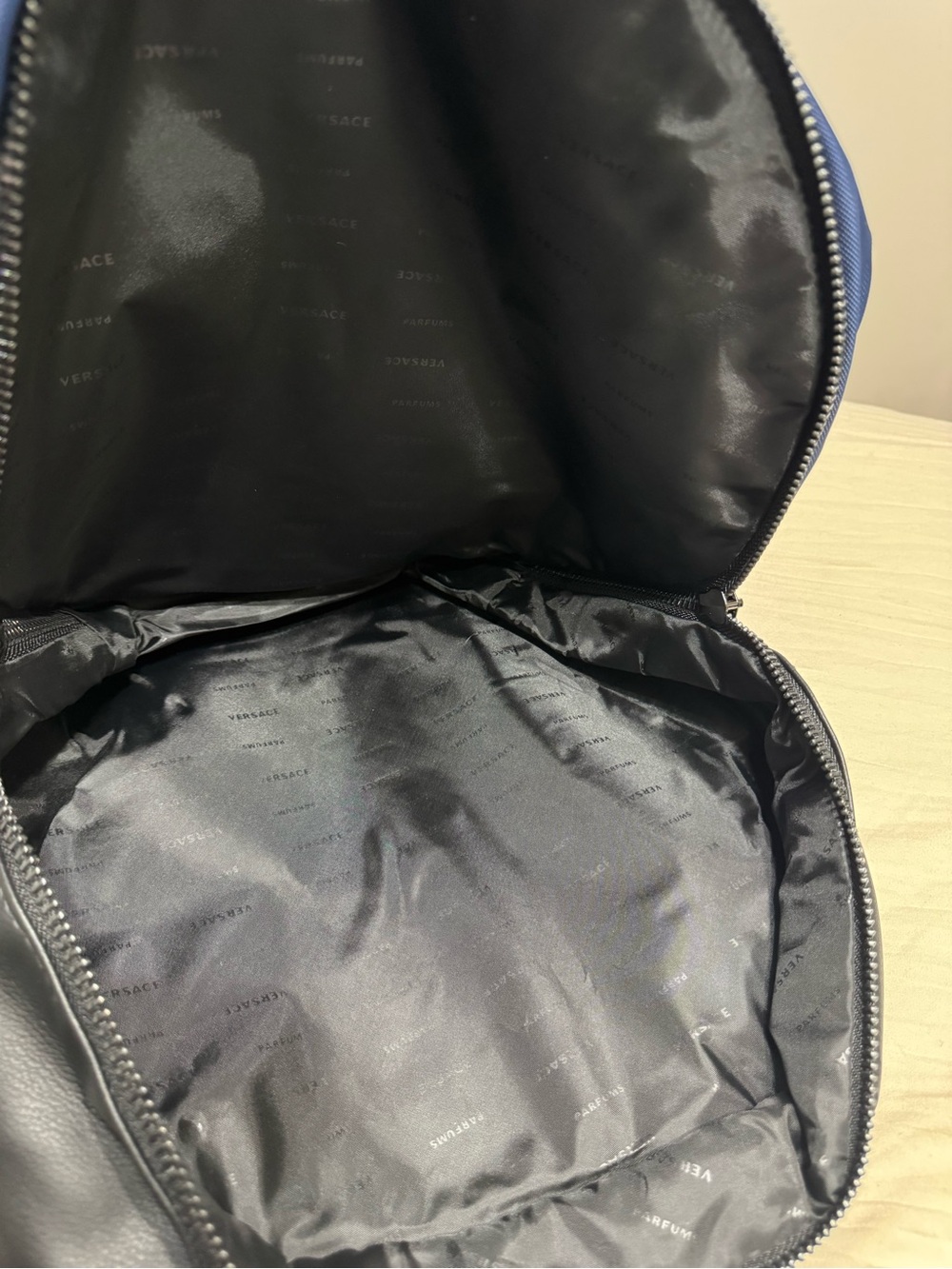 Versace Parfums Collection Blue Drawstring Backpack - Picture 5 of 9